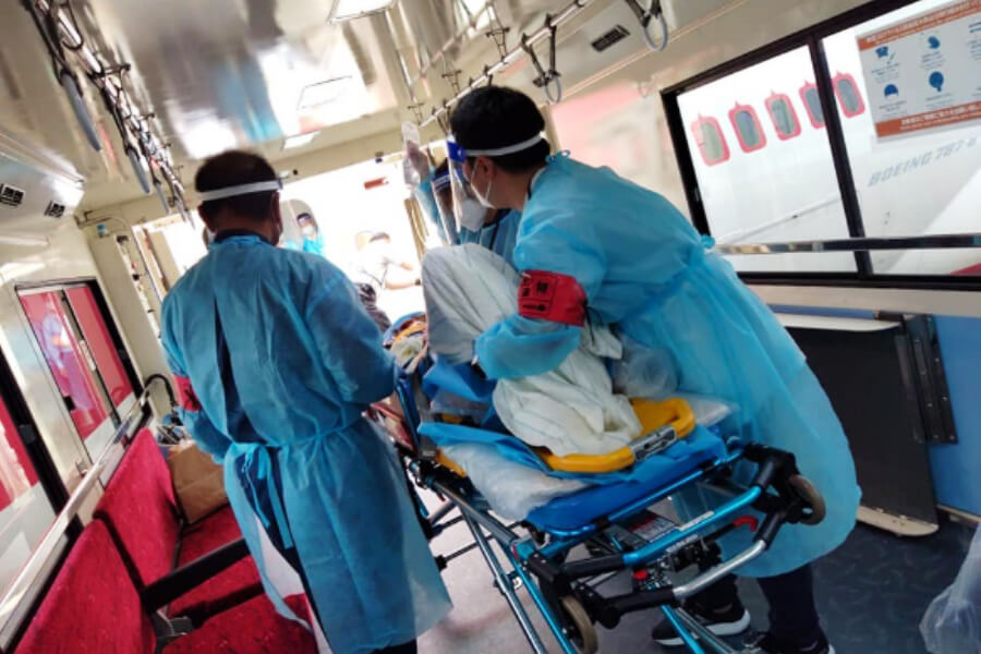 感染症患者搬送航空機連携