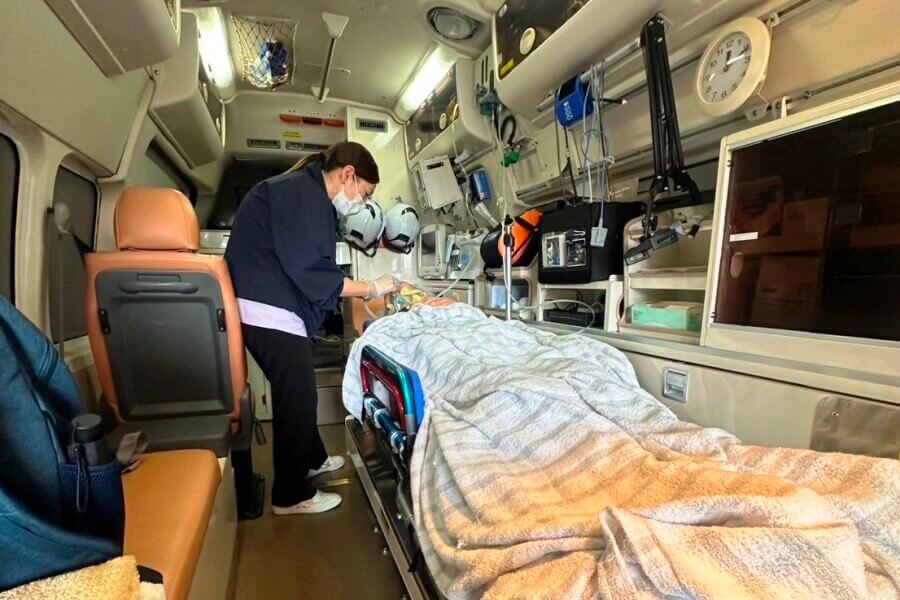 車内での医療処置